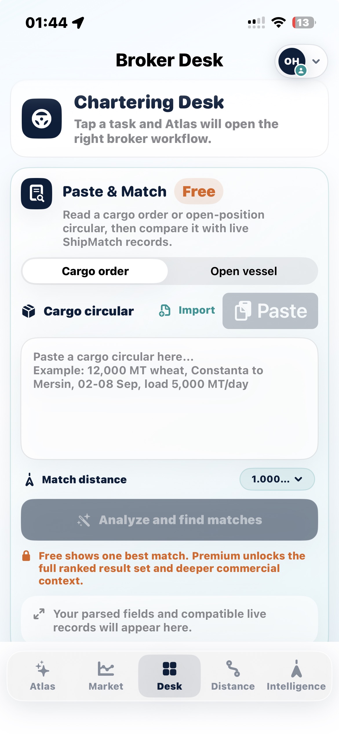 Captain Atlas paste and match workflow