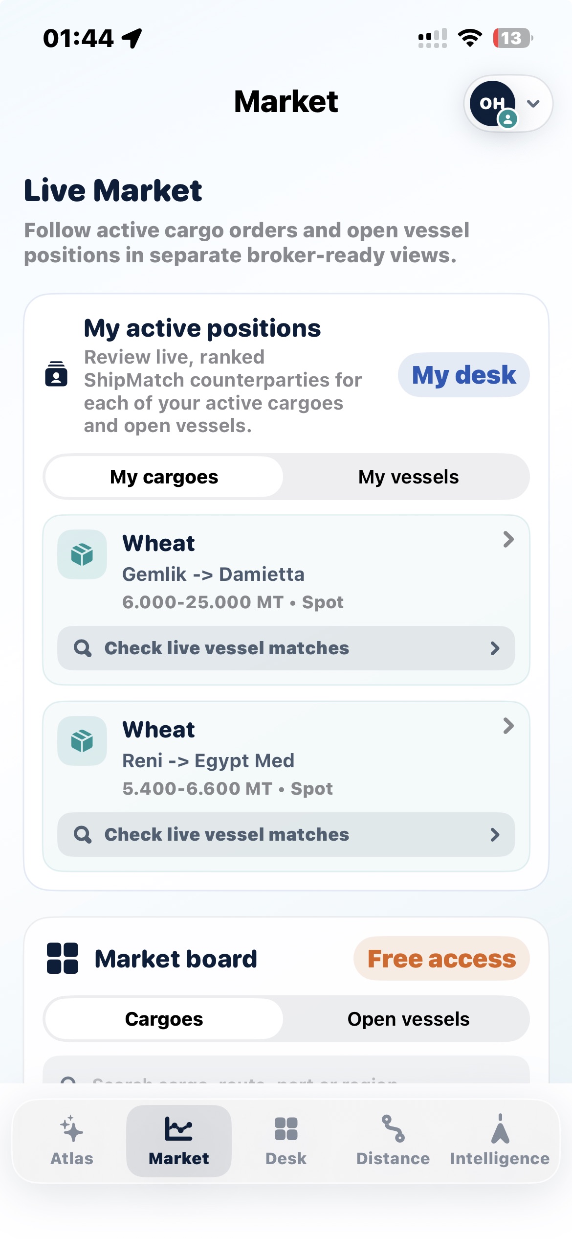 Captain Atlas live market