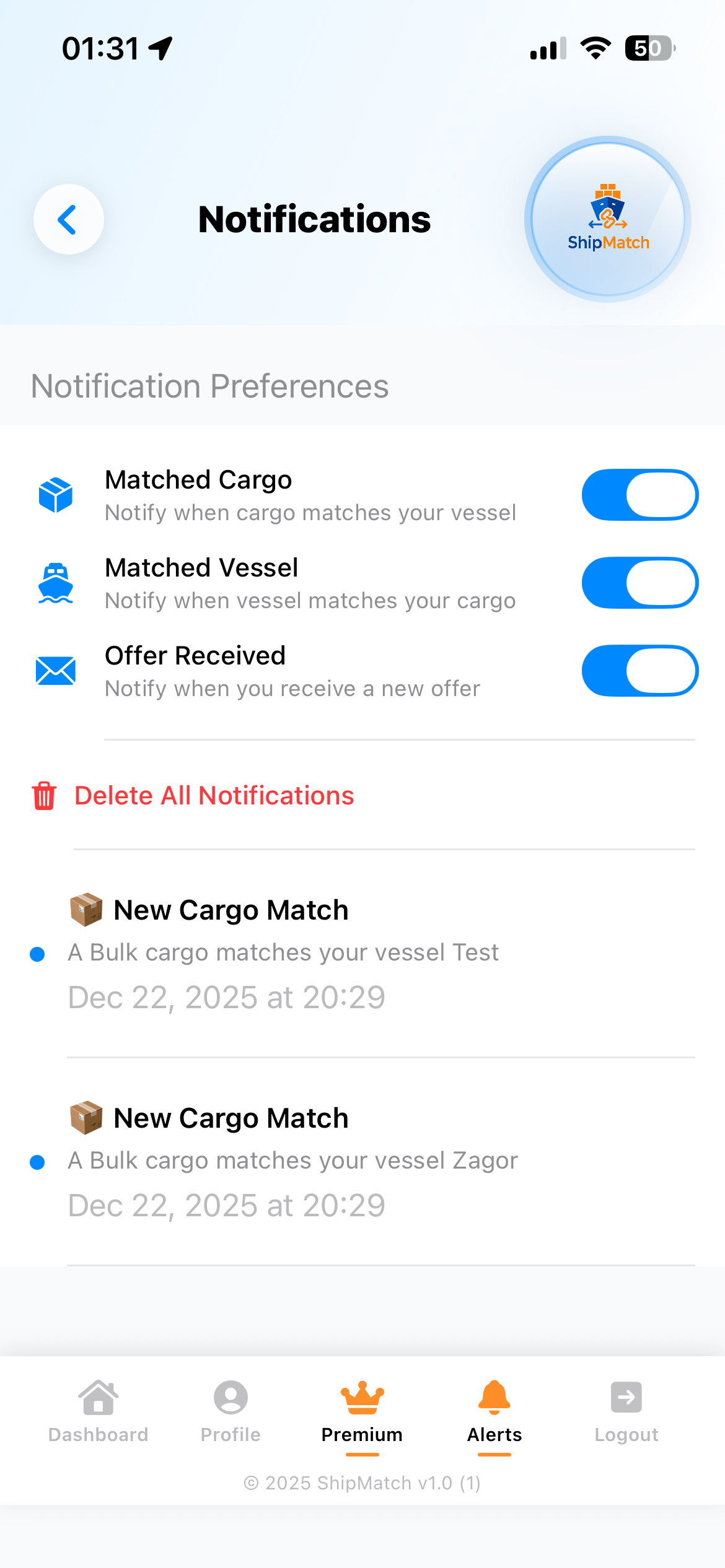ShipMatch screen 8
